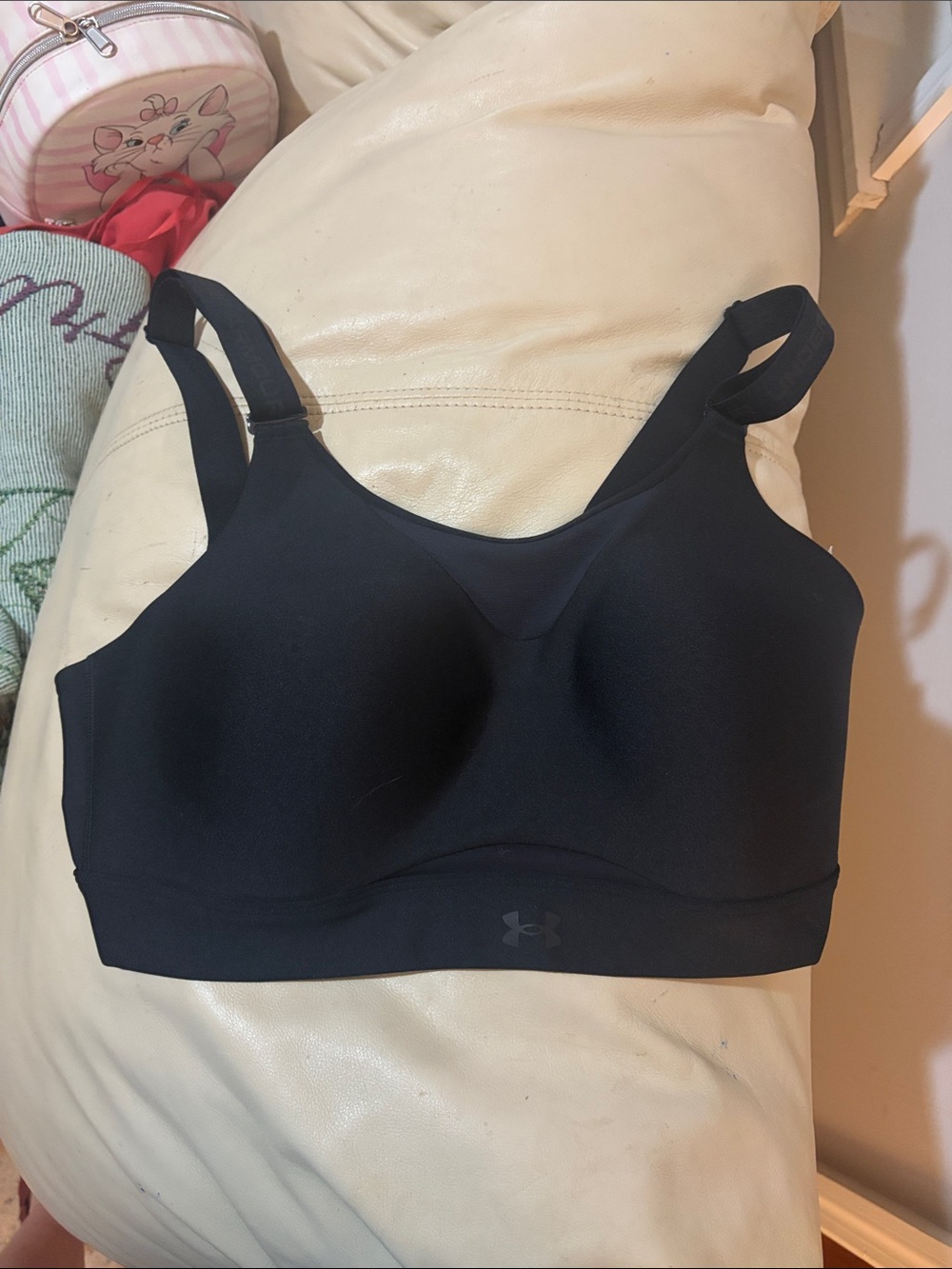 Under Armour Black Padded Seamless Sports Bra XL NWT HIGH IMPACT